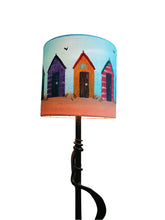 Load image into Gallery viewer, Beach Huts Cylinder Lampshade
