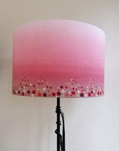 Load image into Gallery viewer, Dots/Wash Burgundy Cylinder Lampshade
