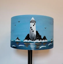Load image into Gallery viewer, Fastnet Lighthouse Cylinder Lampshade

