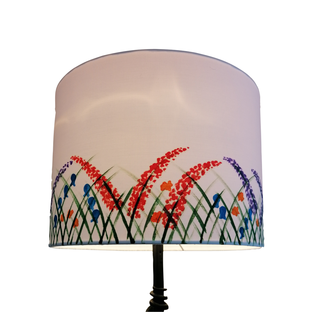 Field of Flowers Cylinder Lampshade