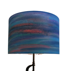 Marble Blue Cylinder Lampshade