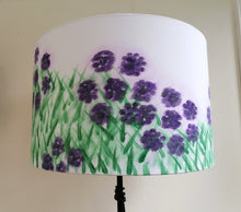 Load image into Gallery viewer, Rhododendron Purple Cylinder Lampshade
