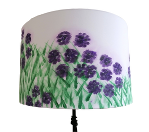 Rhododendron Purple Cylinder Lampshade