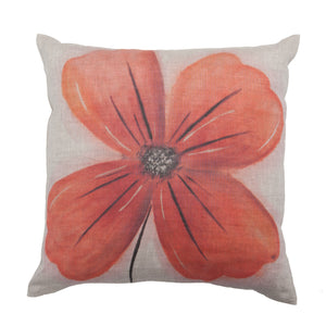 Poppy Linen Cushion