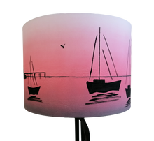 Load image into Gallery viewer, Sunset Boats Lampshade
