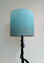 Load image into Gallery viewer, Wash blue/brown Cylinder Lampshade
