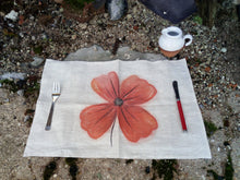 Load image into Gallery viewer, Poppy Linen Placemat / Napkin
