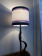 Load image into Gallery viewer, Stripe Blue/Purple Cylinder Lampshade
