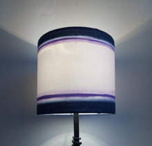 Load image into Gallery viewer, Stripe Blue/Purple Cylinder Lampshade
