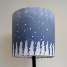 Load image into Gallery viewer, Blue Christmas Cylinder Lampshade
