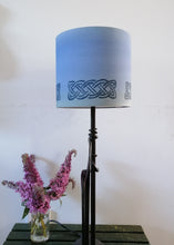 Load image into Gallery viewer, Celtic Band Blue Cylinder Lampshade
