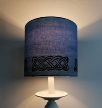 Load image into Gallery viewer, Celtic Band Blue Cylinder Lampshade
