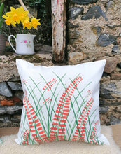 Load image into Gallery viewer, Crocosmia Linen Cushion
