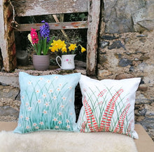 Load image into Gallery viewer, Crocosmia Linen Cushion
