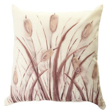 Load image into Gallery viewer, Bullrush Handpainted Cushion
