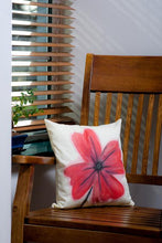 Load image into Gallery viewer, Poppy Handpainted Cushion
