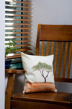 Load image into Gallery viewer, Acacia Tree Handpainted Cushion
