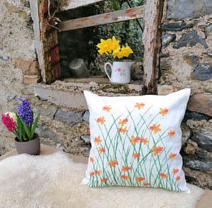 Daffodil Linen Cushion
