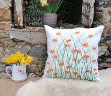 Load image into Gallery viewer, Daffodil Linen Cushion
