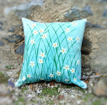 Load image into Gallery viewer, Daisy Handpainted Cushion
