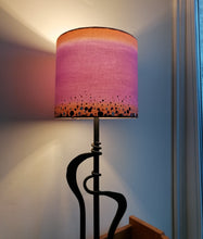 Load image into Gallery viewer, Dots/Band Purple Cylinder Lampshade
