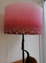 Load image into Gallery viewer, Dots/Wash Burgundy Cylinder Lampshade
