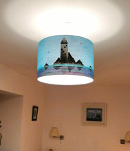 Load image into Gallery viewer, Fastnet Lighthouse Cylinder Lampshade
