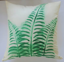 Load image into Gallery viewer, Fern Handpainted Cushion
