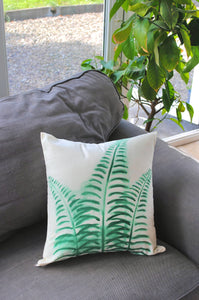 Fern Handpainted Cushion
