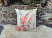 Load image into Gallery viewer, Crocosmia Handpainted Cushion
