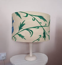 Load image into Gallery viewer, Peacock Cylinder Lampshade
