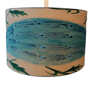 Peacock Cylinder Lampshade
