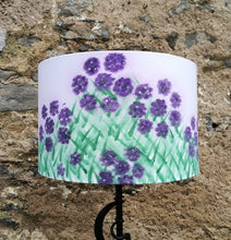 Load image into Gallery viewer, Rhododendron Purple Cylinder Lampshade
