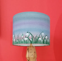 Load image into Gallery viewer, Snowdrops Cylinder Lampshade
