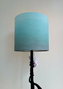 Wash blue/brown Cylinder Lampshade