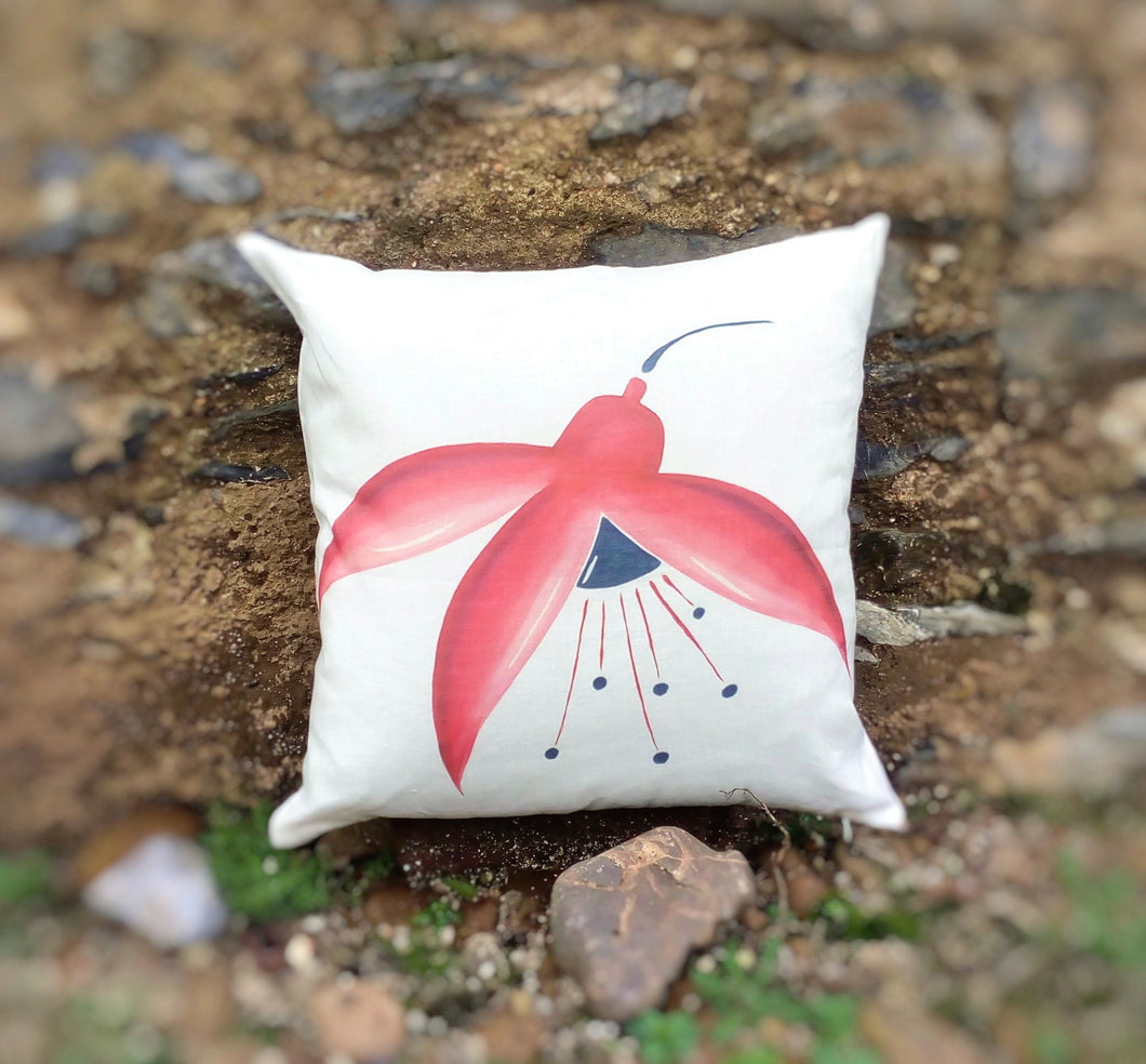 Fuchsia Linen Cushion